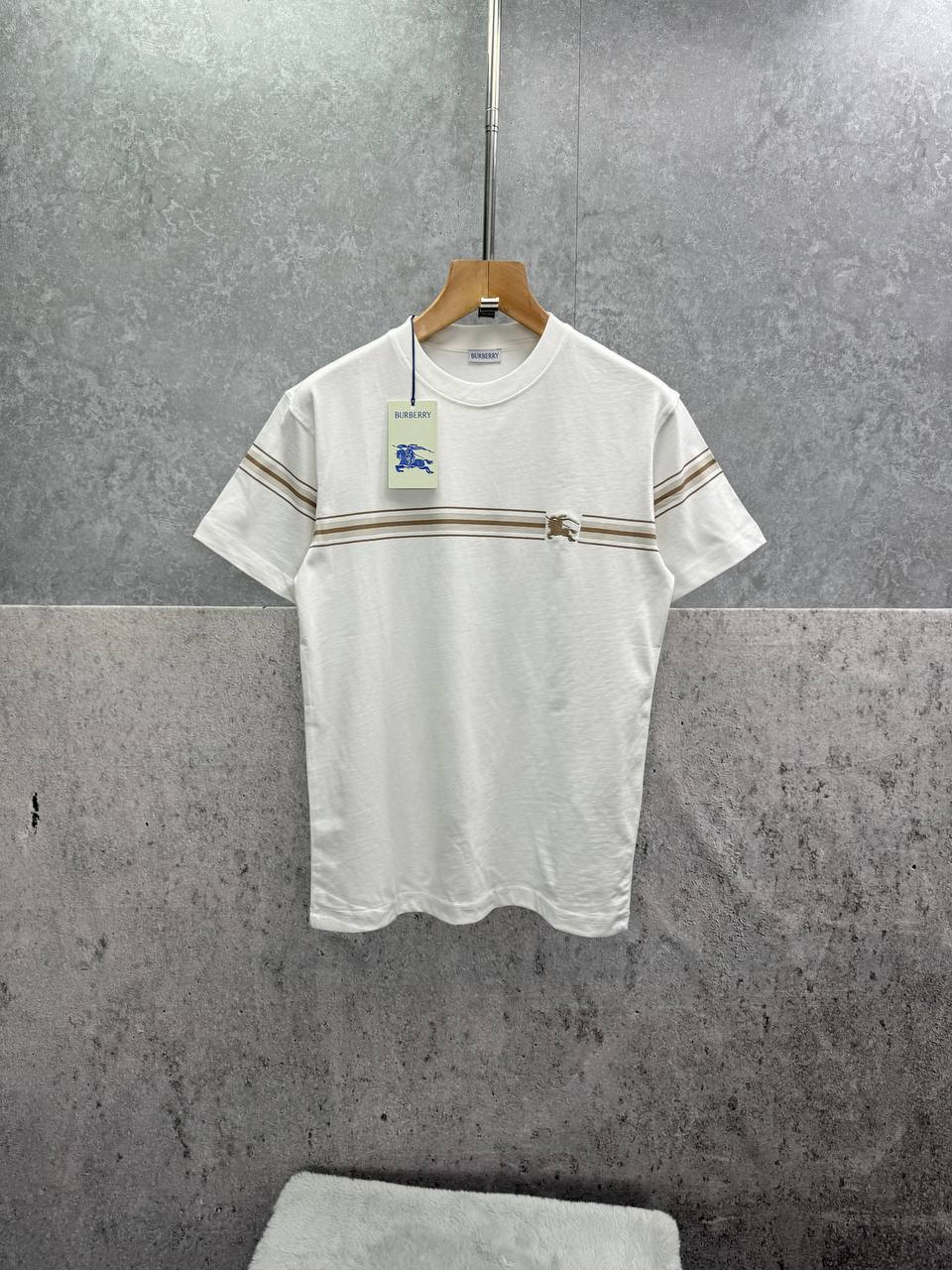 Burberry Striped Cotton Men's T-Shirts in 2 Colors AAA Quality UK Reps