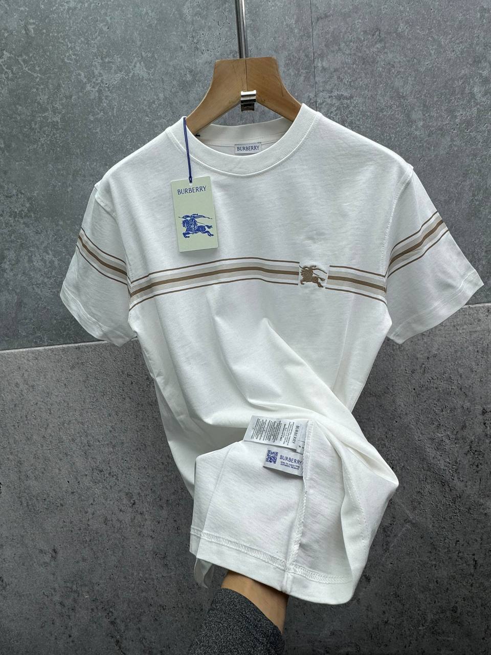 Burberry Striped Cotton Men's T-Shirts in 2 Colors AAA Quality UK Reps