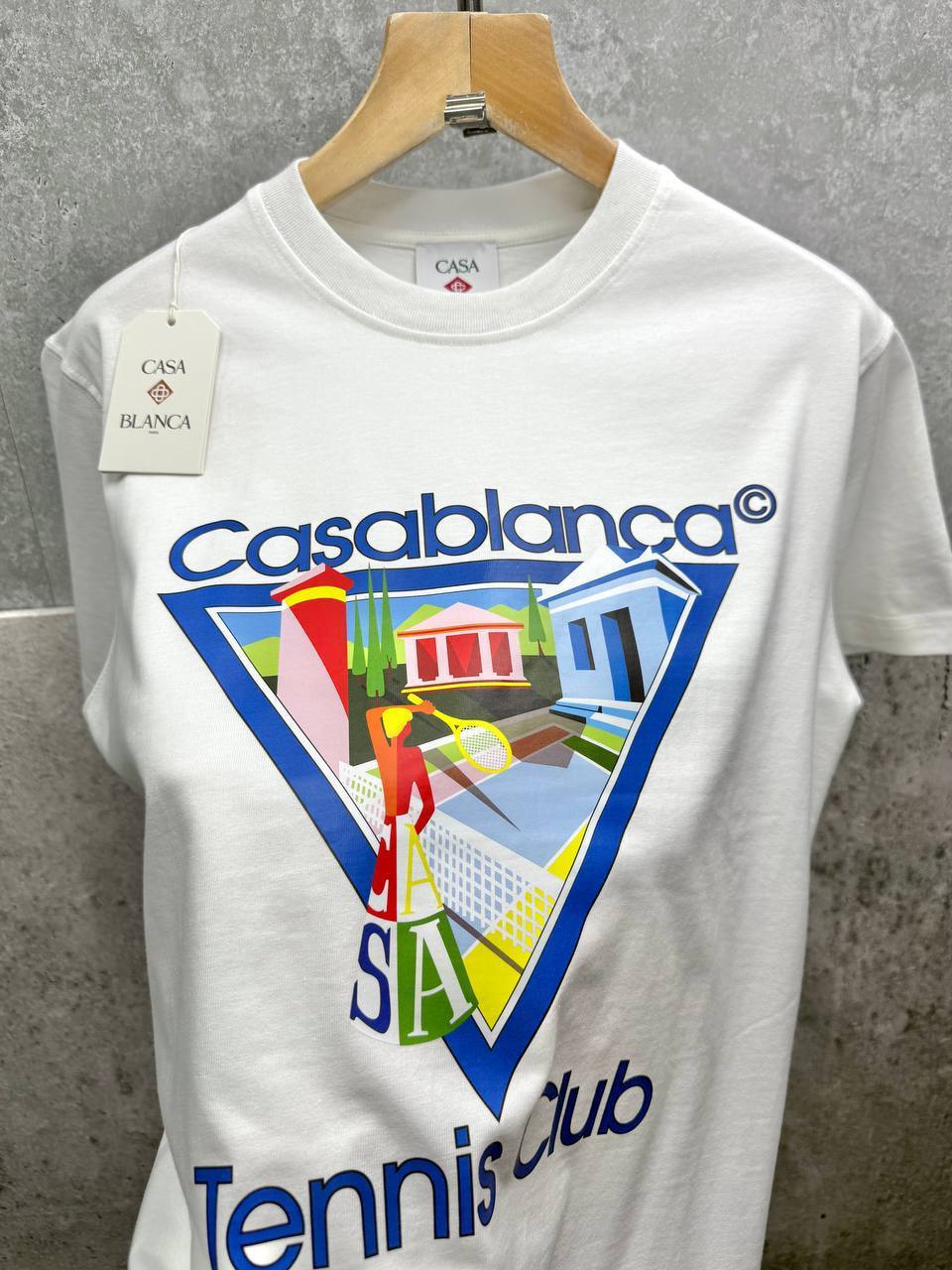 Casablanca La Joueuse Mens T-Shirts in 2 Colors UK Reps AAA Quality