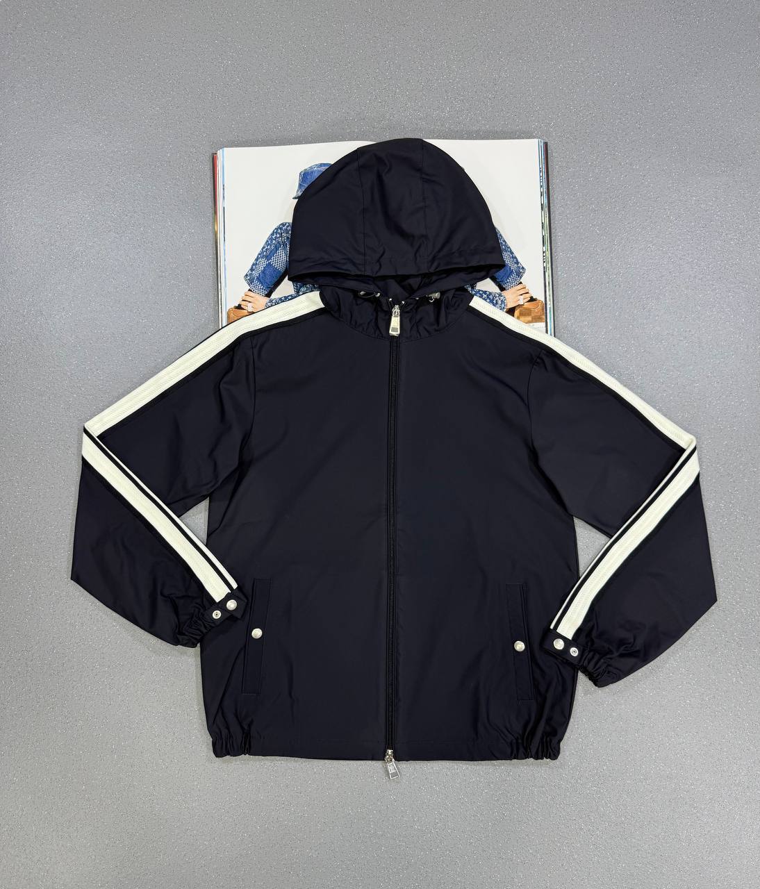 Moncler Olan Micro Soft Hooded Jackets Mens in 2 Colors UK Reps AAA Quality