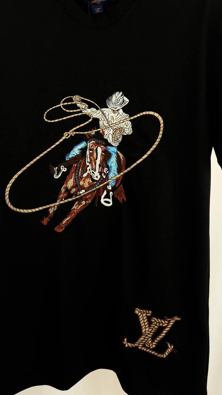 Louis Vuitton Graphic Cotton Crewneck T-Shirts in 2 Colors UK Reps AAA Quality
