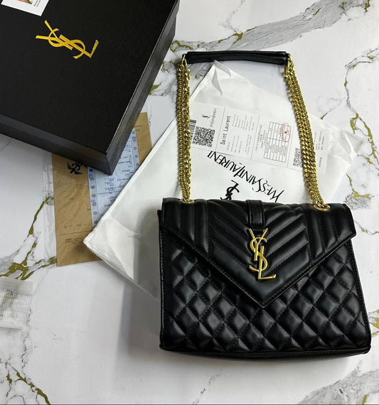 Saint Laurent Medium Classic Womens Bag Gold Hardware UK Reps AAA Quality