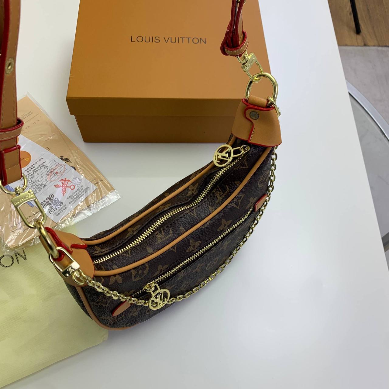 Louis Vuitton Croissant Monogram Bags Womens UK Reps AAA Quality