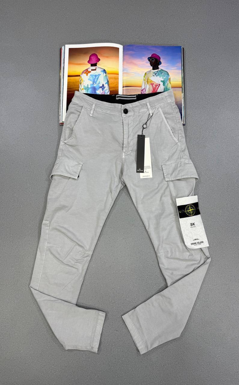 Stone Island 'OLD' Effect Broken Cotton Twill Cargo Pants in Multiple Colors UK Reps AAA Quality