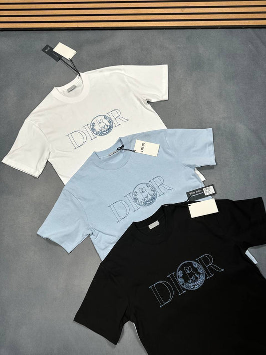Christian Dior Hylton Nel Logo Printed T-Shirts Mens in Multiple Colors Best Sale UK Reps AAA Quality