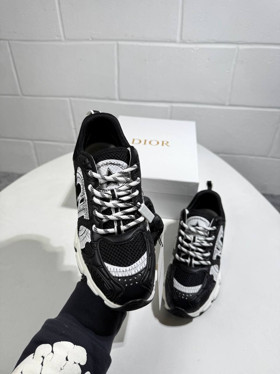 Christian Dior Chrono Sneaker Mesh with Black Womens UK Reps AAA Quality