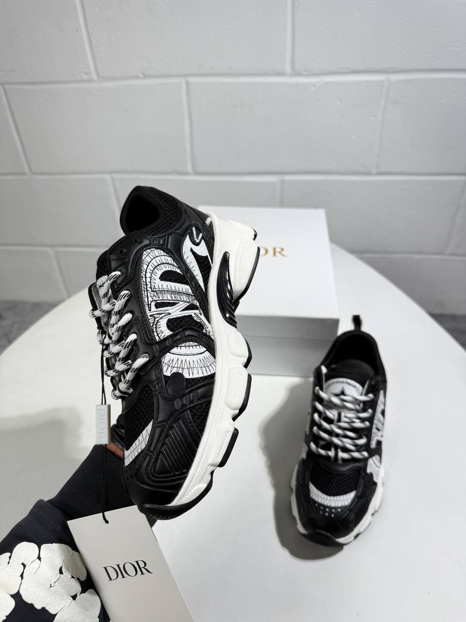 Christian Dior Chrono Sneaker Mesh with Black Womens UK Reps AAA Quality