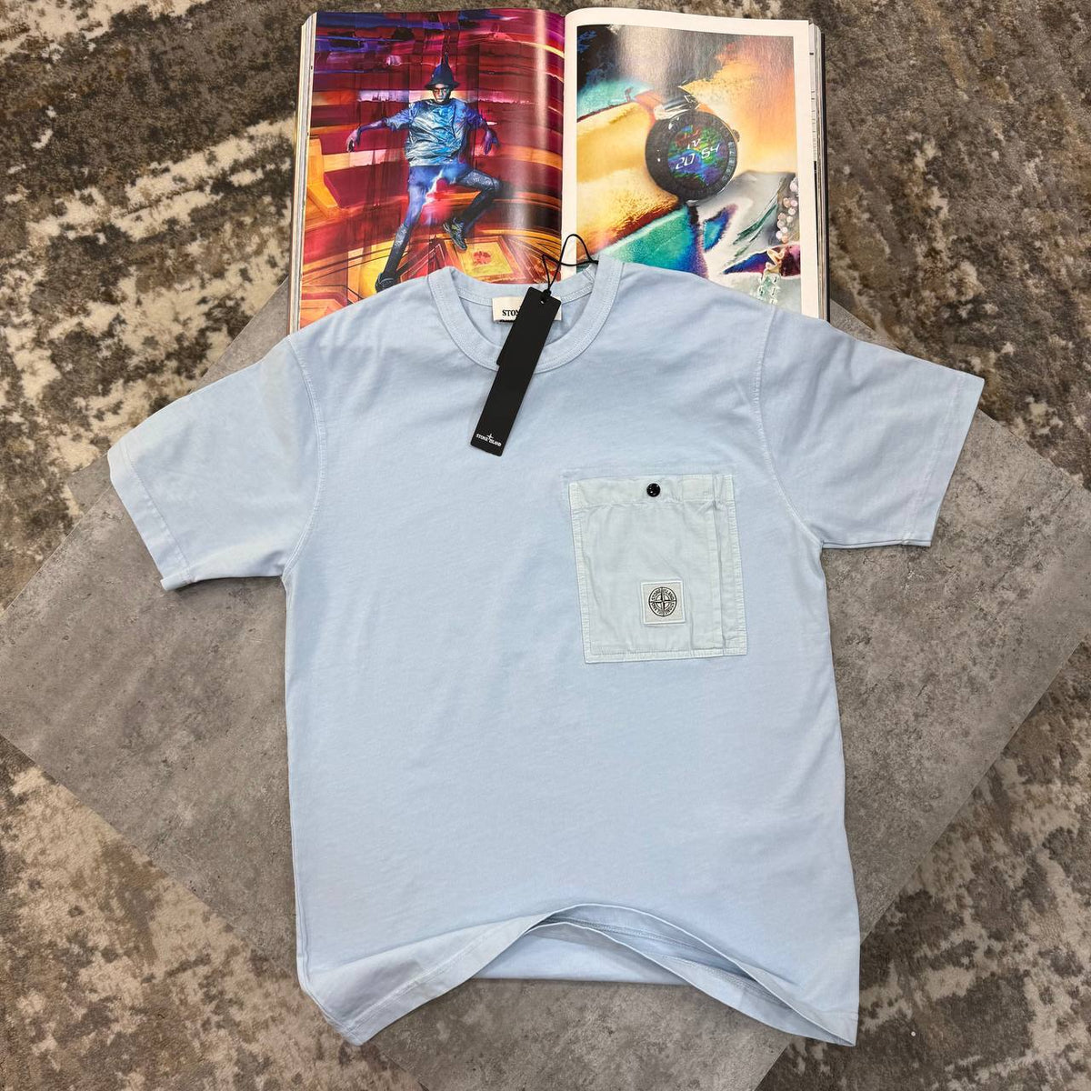 Stone Island Combed Organic Cotton Jersey Mens T-Shirts UK Reps Premium Quality