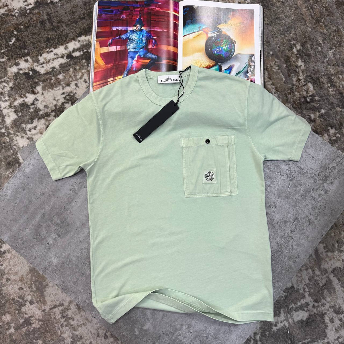 Stone Island Combed Organic Cotton Jersey Mens T-Shirts UK Reps Premium Quality
