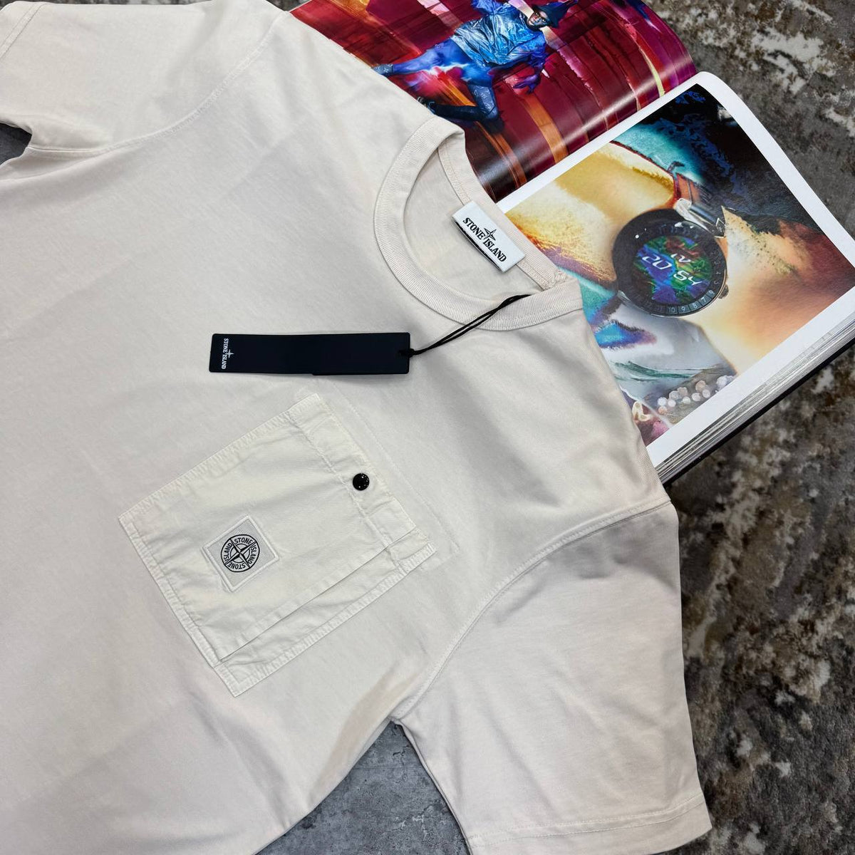 Stone Island Combed Organic Cotton Jersey Mens T-Shirts UK Reps Premium Quality