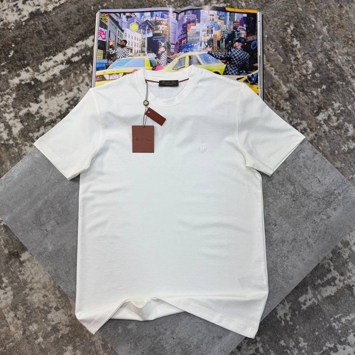 Loro Piana Essential Logo Embroidered T-shirts Mens UK Reps Premium Quality