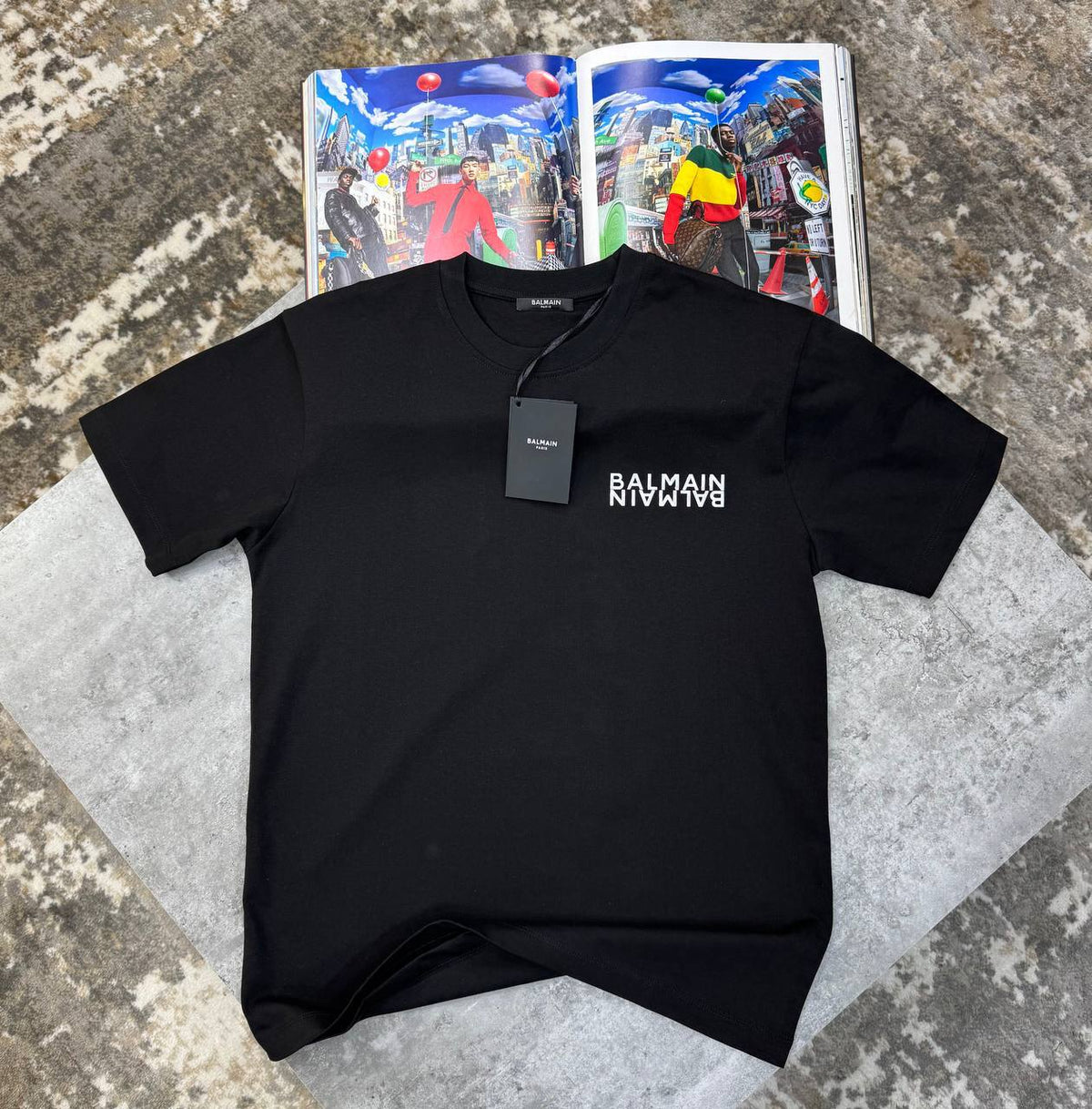 Balmain Organic Cotton Logo T-Shirt UK Reps Premium Quality
