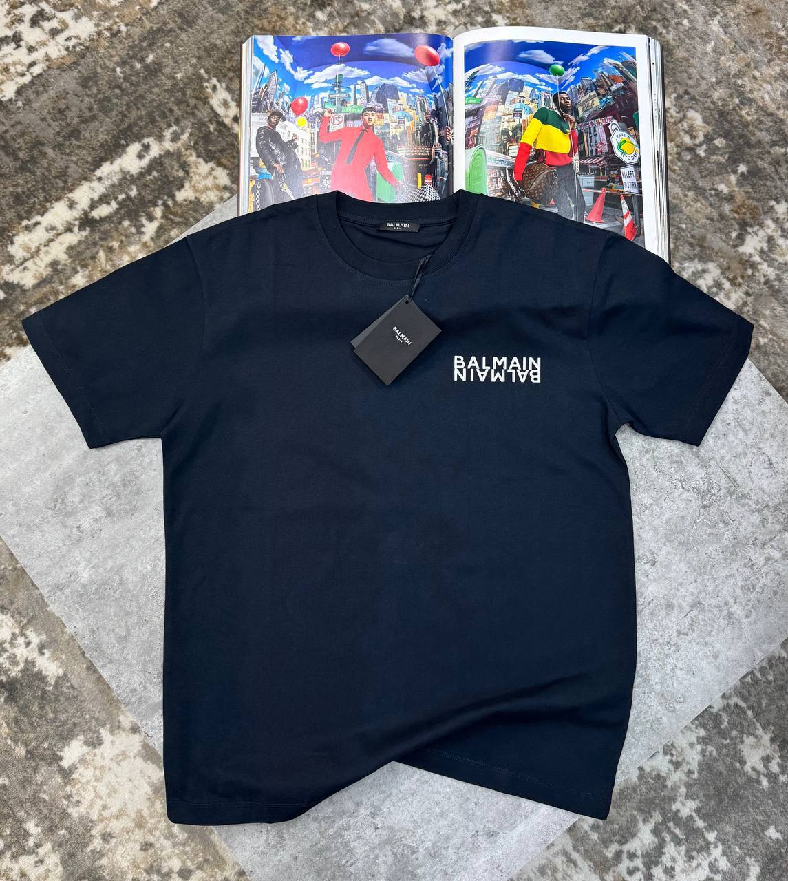 Balmain Organic Cotton Logo T-Shirt UK Reps Premium Quality