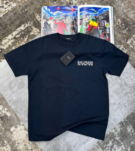 Balmain Organic Cotton Logo T-Shirt UK Reps Premium Quality