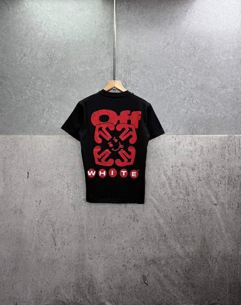 Off-White Smile Arrow T-Shirts Mens in 2 Colors Short Sleeves UK Reps AAA Quality