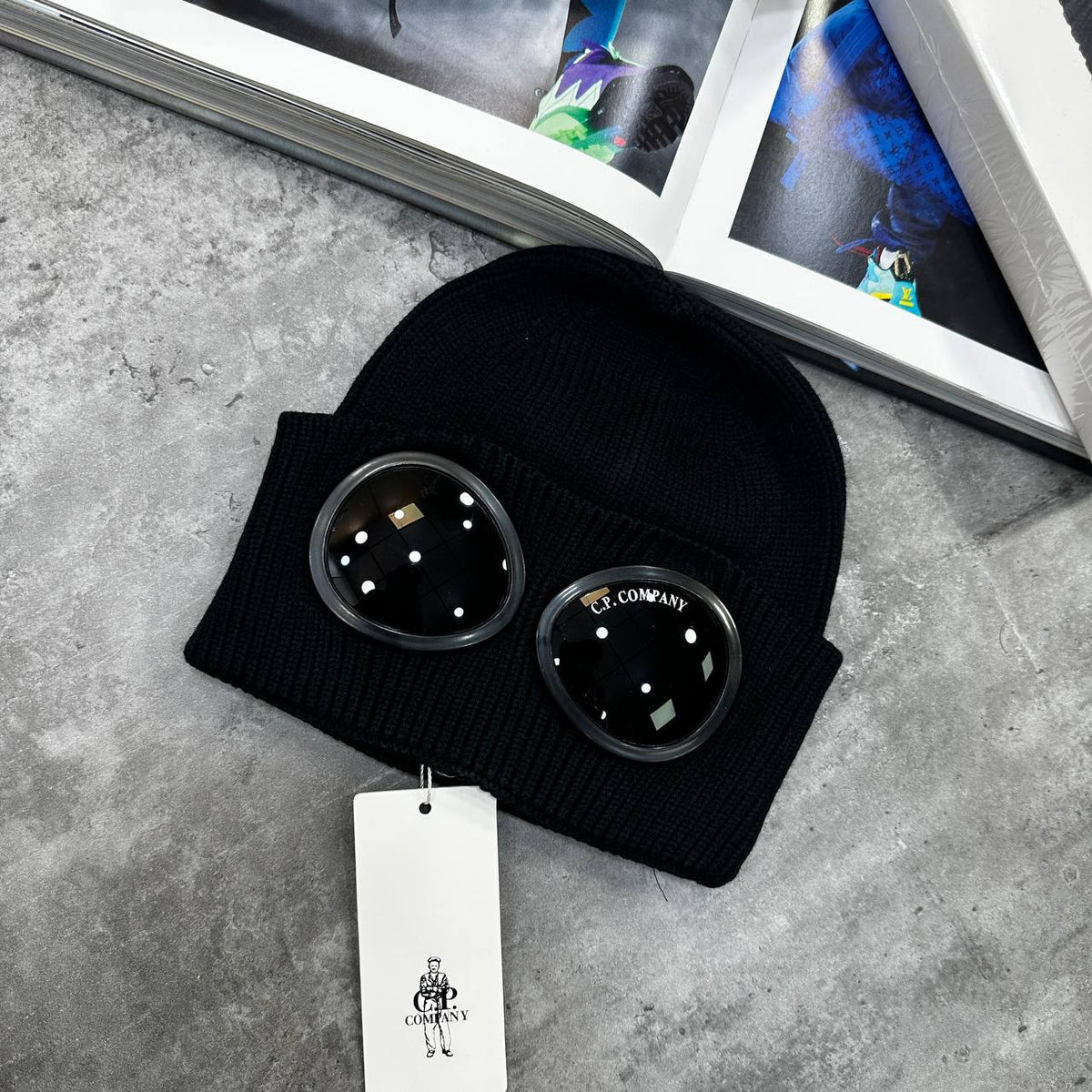 CP Company Extrafine Wool Lens Beanie UK Reps Premium Quality