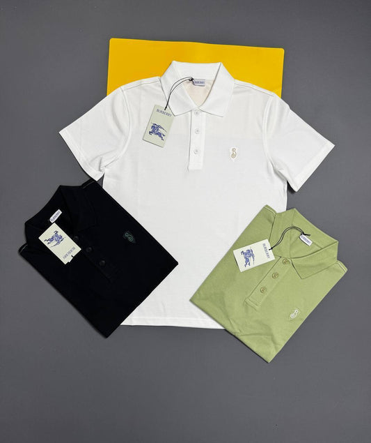 Burberry Logo-Embroidered Polo Shirts Fashion Mens in Multiple Colors Best Sale UK Reps AAA Quality