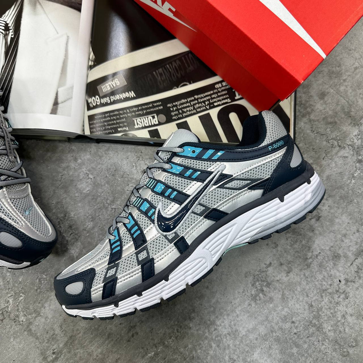 Nike P-6000 "Flat SilverFlat Silver" Trainers UK Reps Superclone Quality