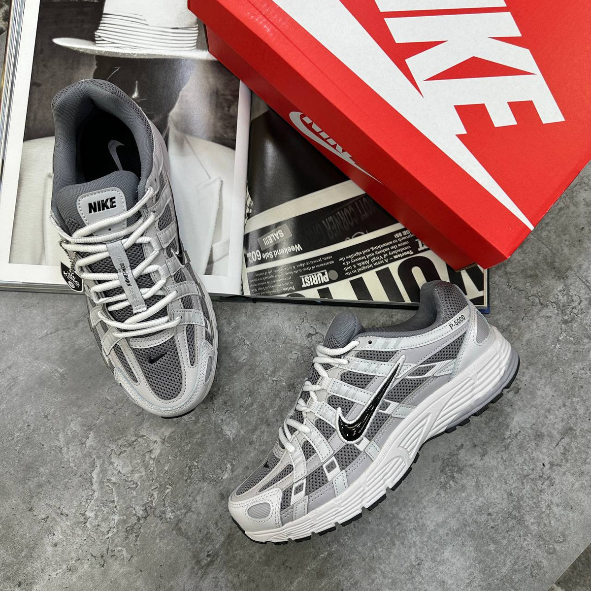 Nike P-6000 "Vast Grey" Trainers UK Reps Superclone Quality