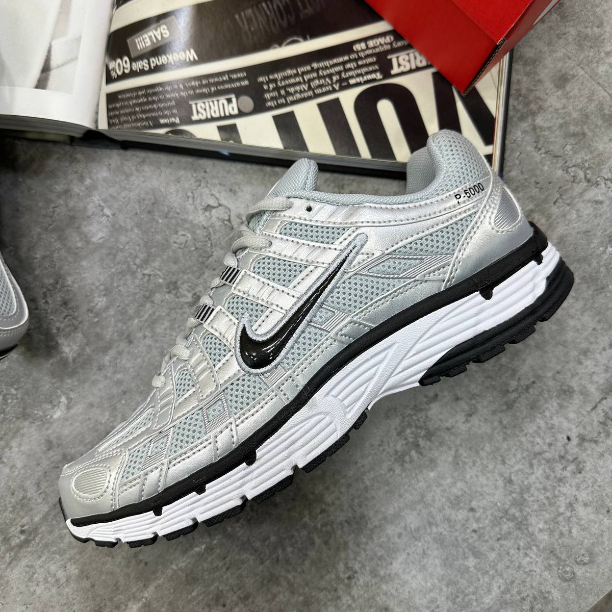 Nike P-6000 "Pure Platinum" Trainers UK Reps Superclone Quality