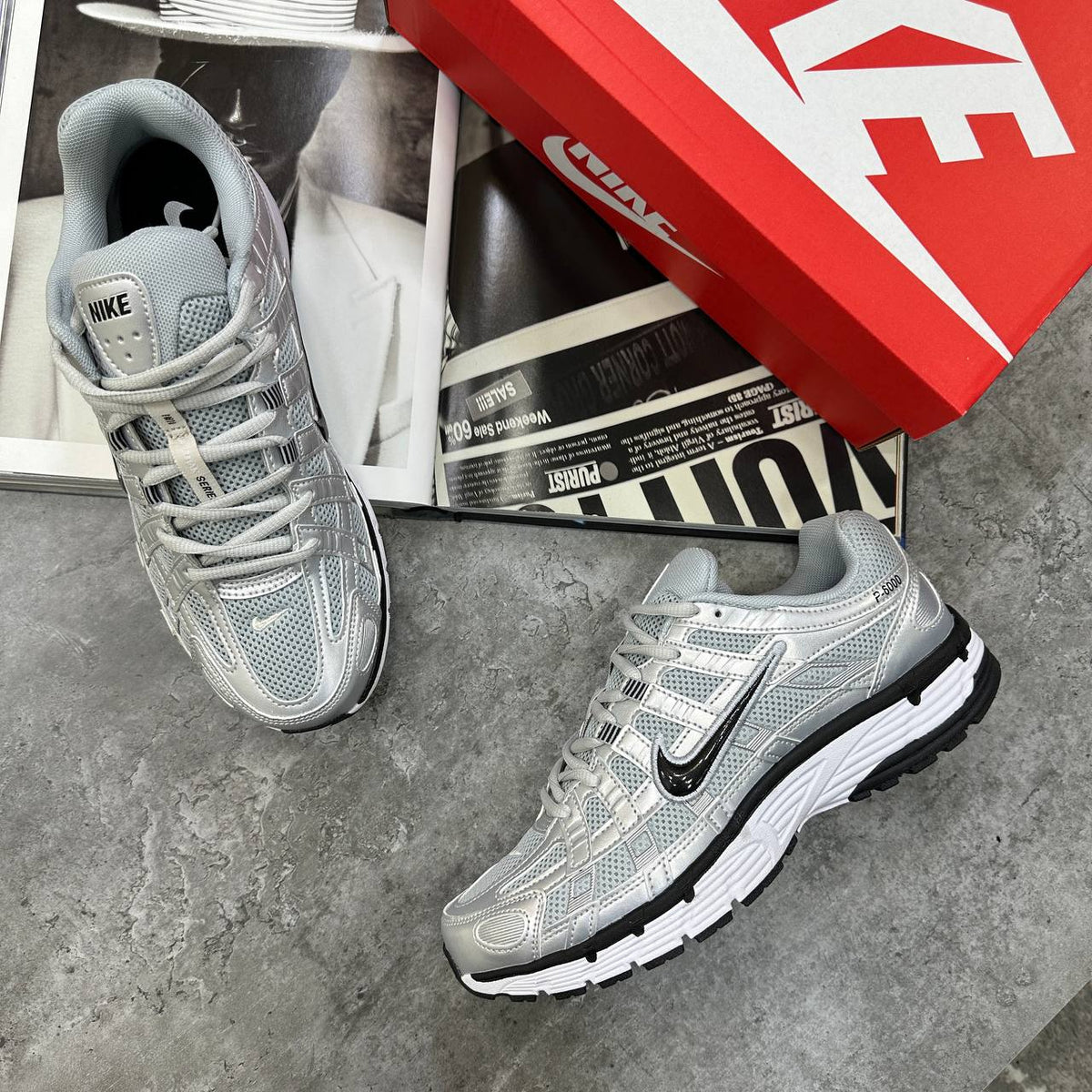 Nike P-6000 "Pure Platinum" Trainers UK Reps Superclone Quality