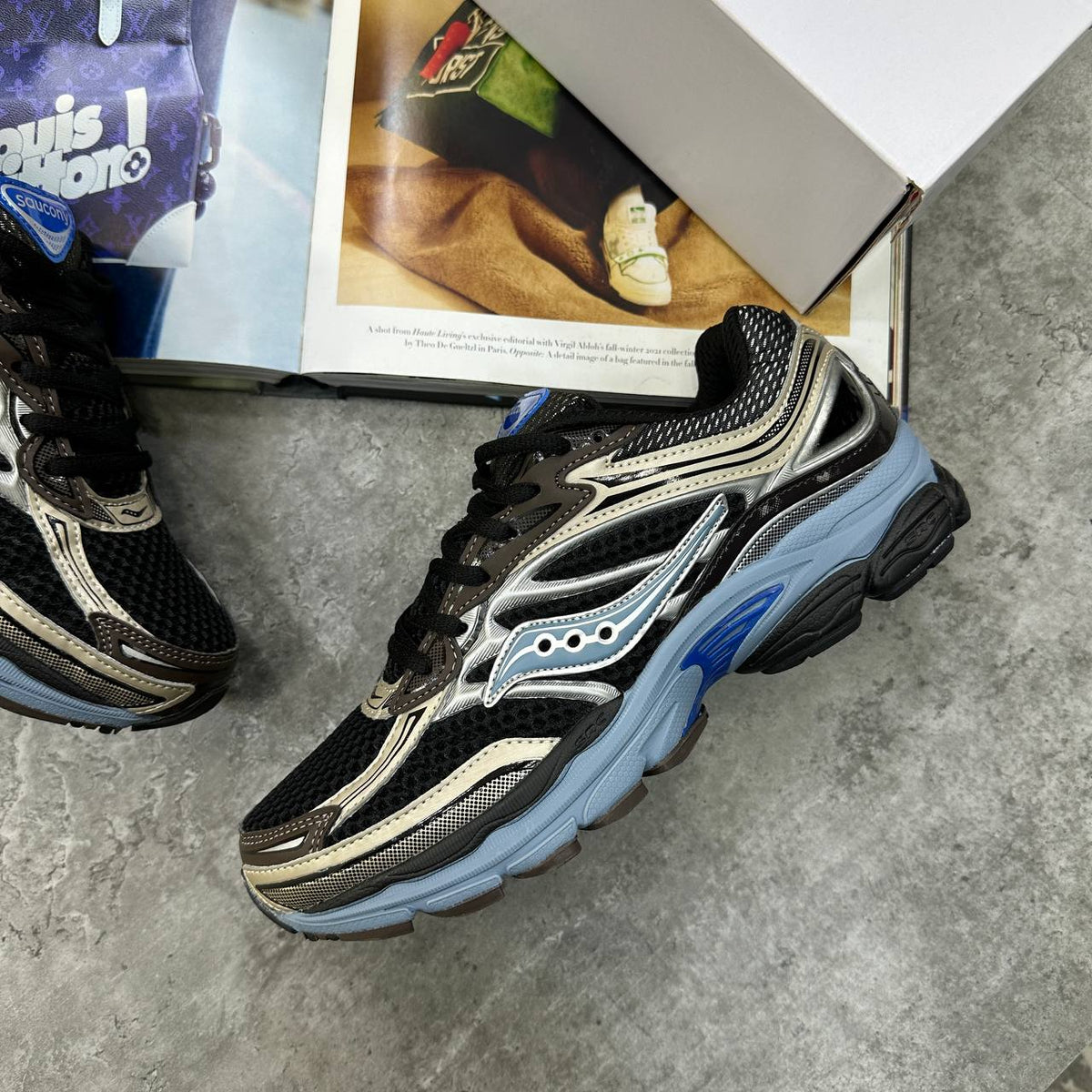 Saucony ProGrid Omni 9 "Torte" Mens Trainers UK Reps Superclone Quality