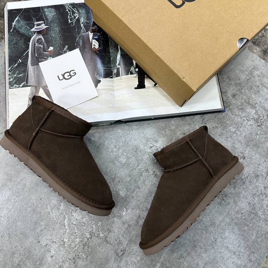 UGG Classic Micro Boots Burnt Cedar Womens UK Reps AAA Quality