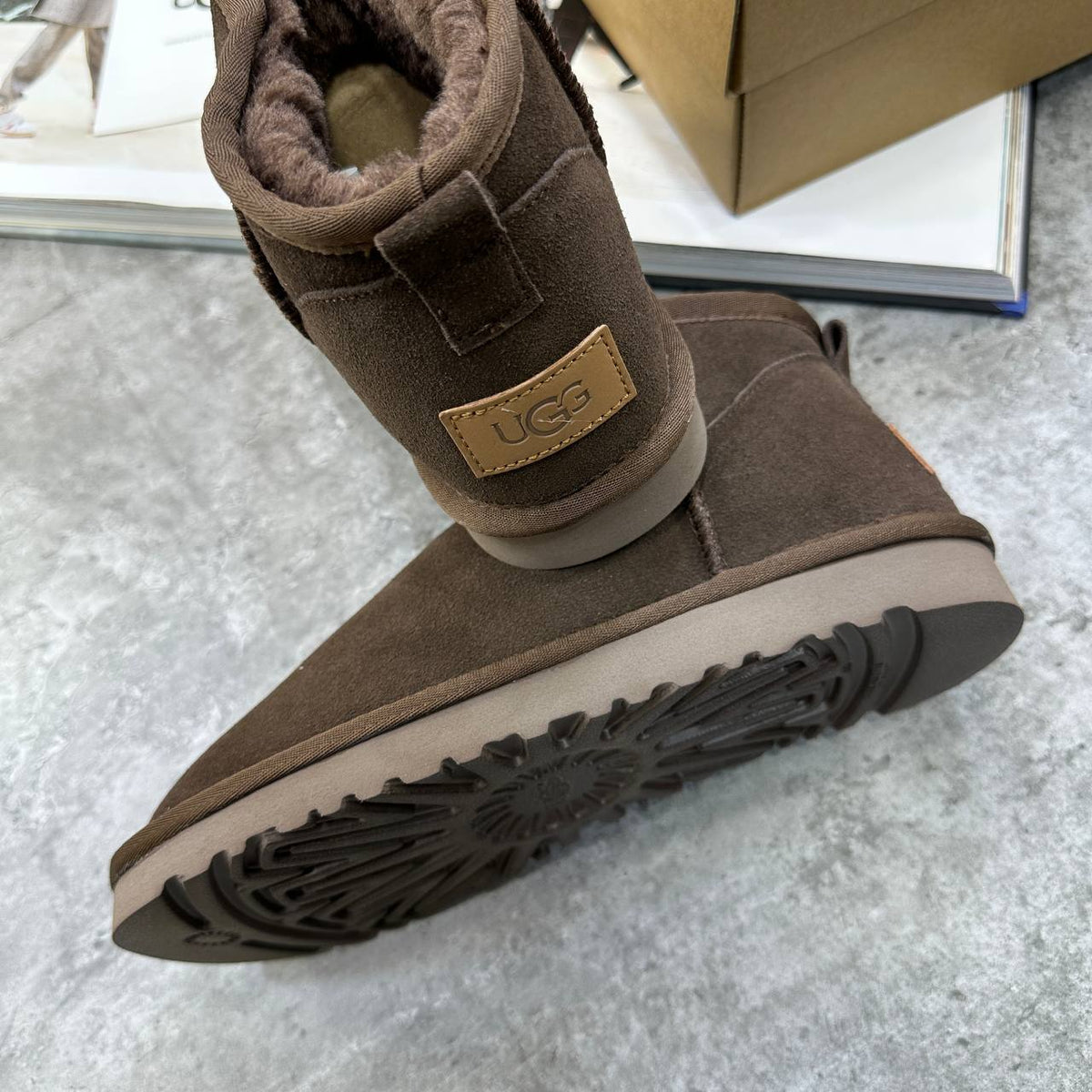 UGG Classic Micro Boots Burnt Cedar Womens UK Reps AAA Quality