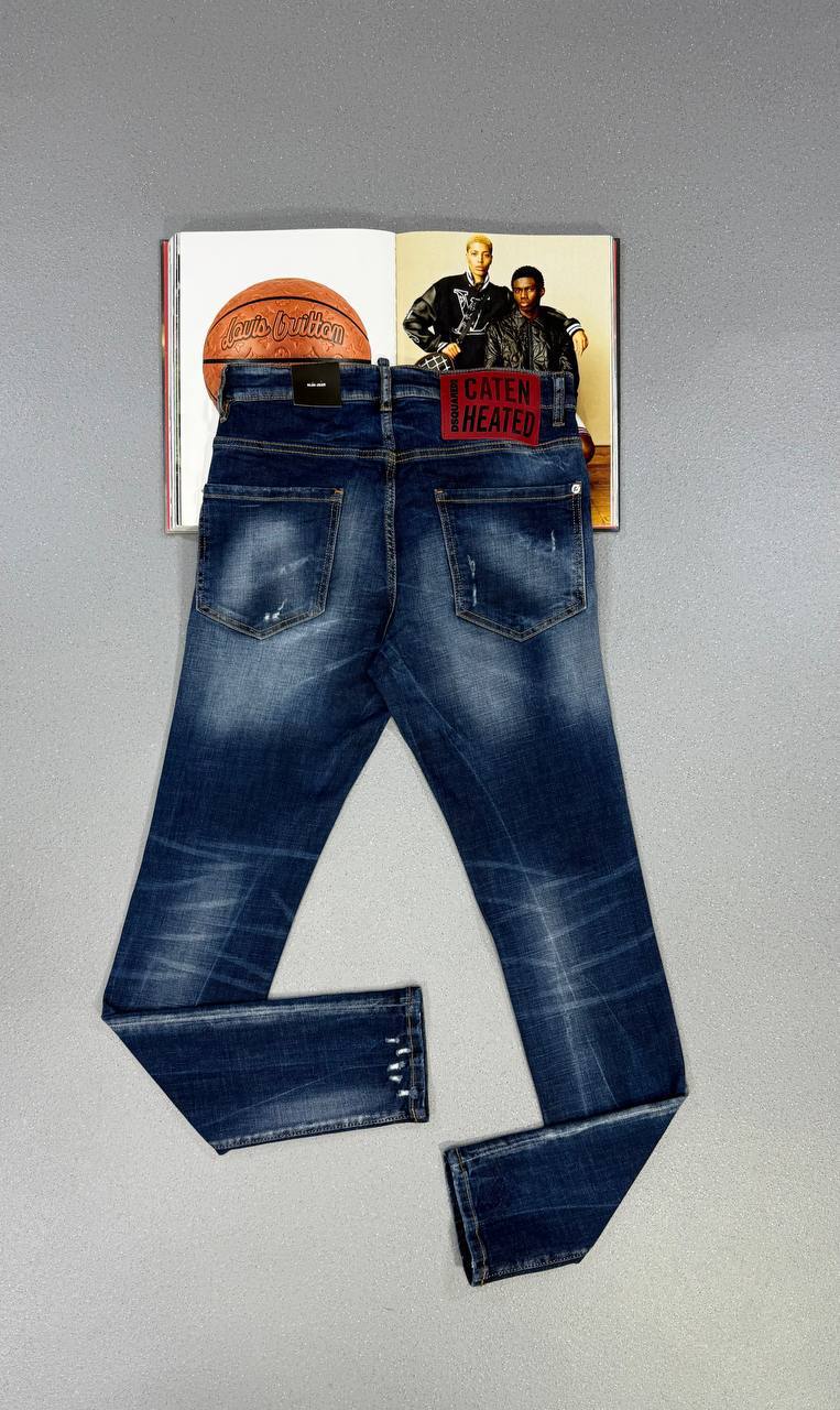 Dsquared2 Tidy Biker Mens Jeans Distressed Denim in 2 Colors Multiple Waist Sizes UK Reps AAA Quality