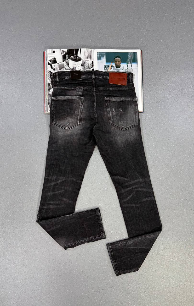 Dsquared2 Skater Stretch Cotton Denim Skinny Jeans Men's Black in Multiple Waist Sizes Best Sale UK Reps AAA Quality