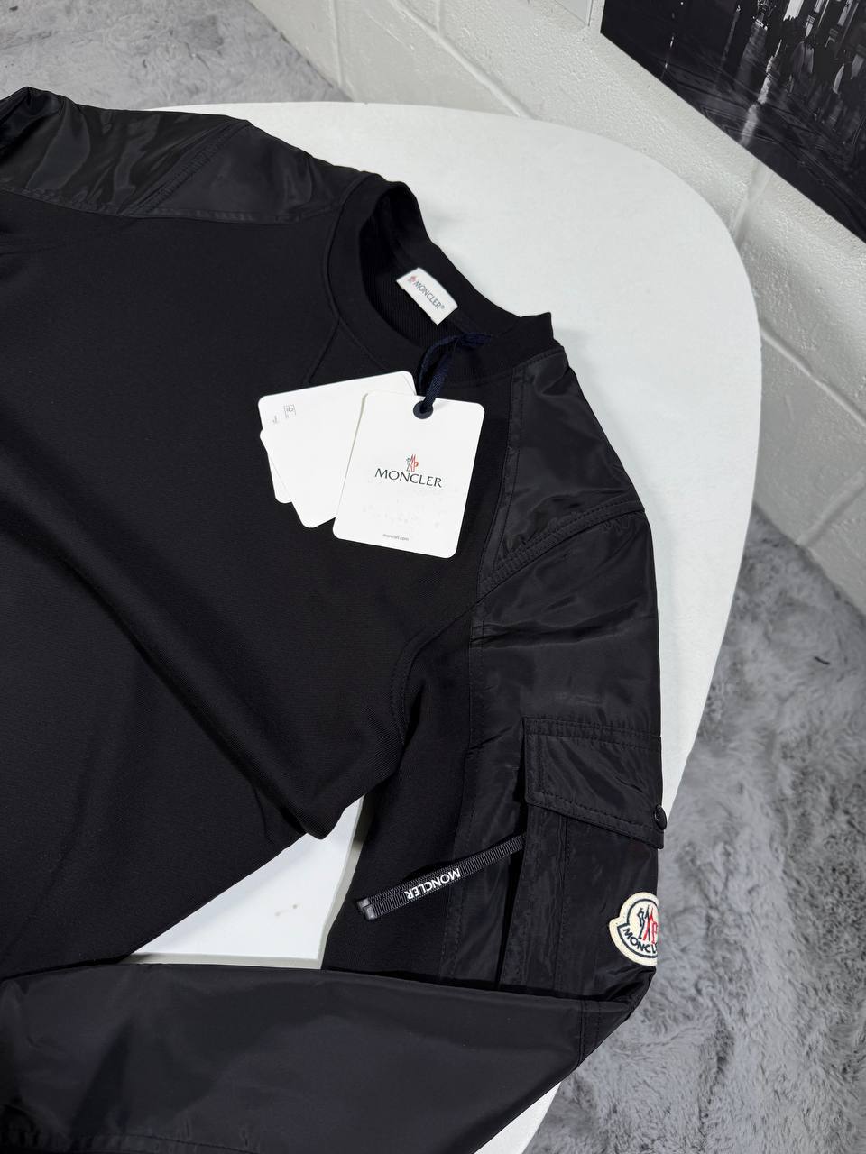 Moncler Crew Neck Full Sleeves Logo Patch Sweatshirts for Men in Multiple Colors UK Reps AAA Quality