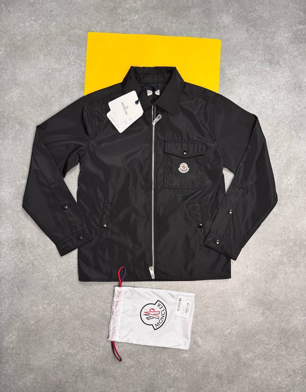 Moncler Cotton Gabardine Zip-Up Overshirts Mens in 2 Colors Best Sale UK Reps AAA Quality