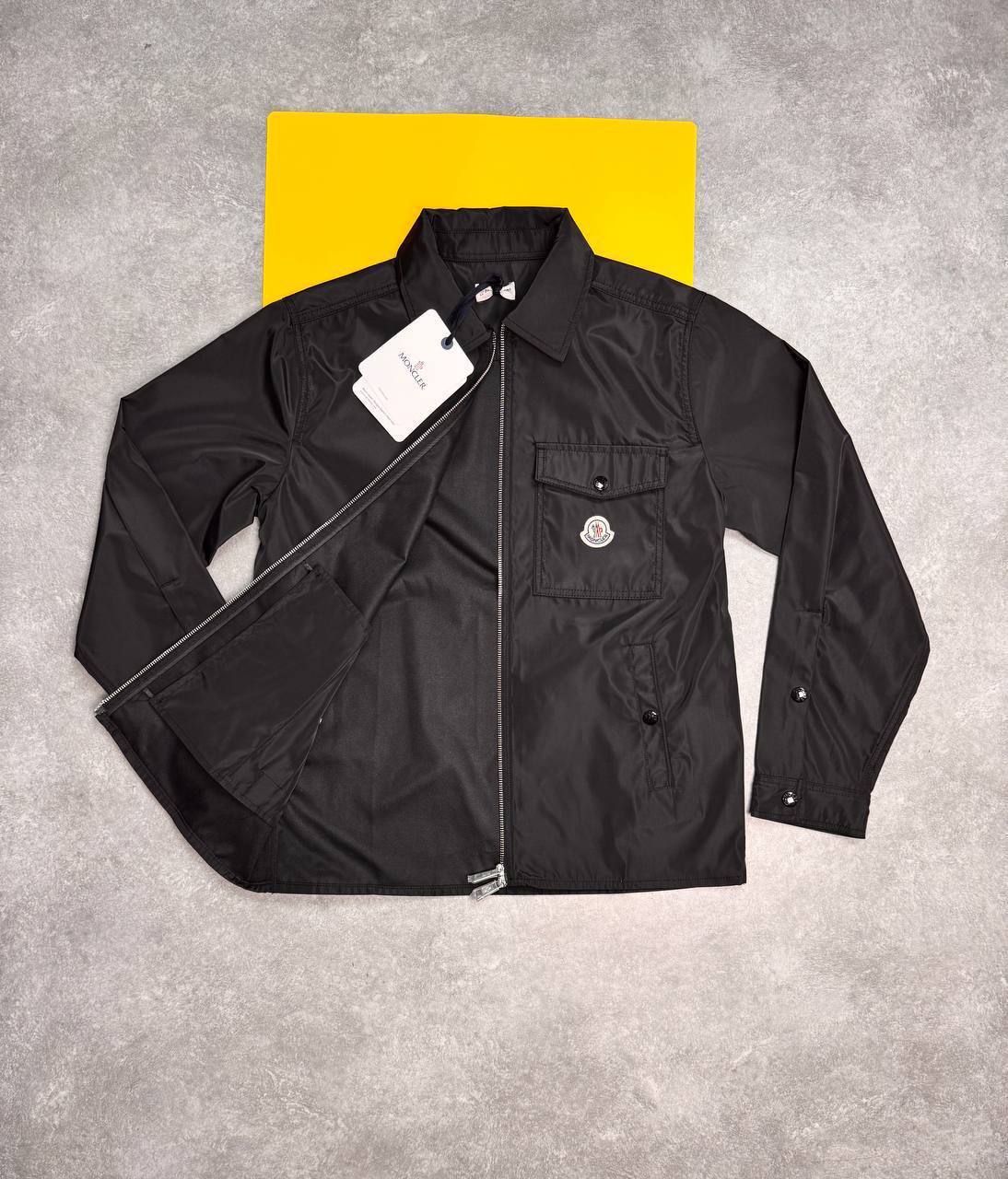 Moncler Cotton Gabardine Zip-Up Overshirts Mens in 2 Colors Best Sale UK Reps AAA Quality