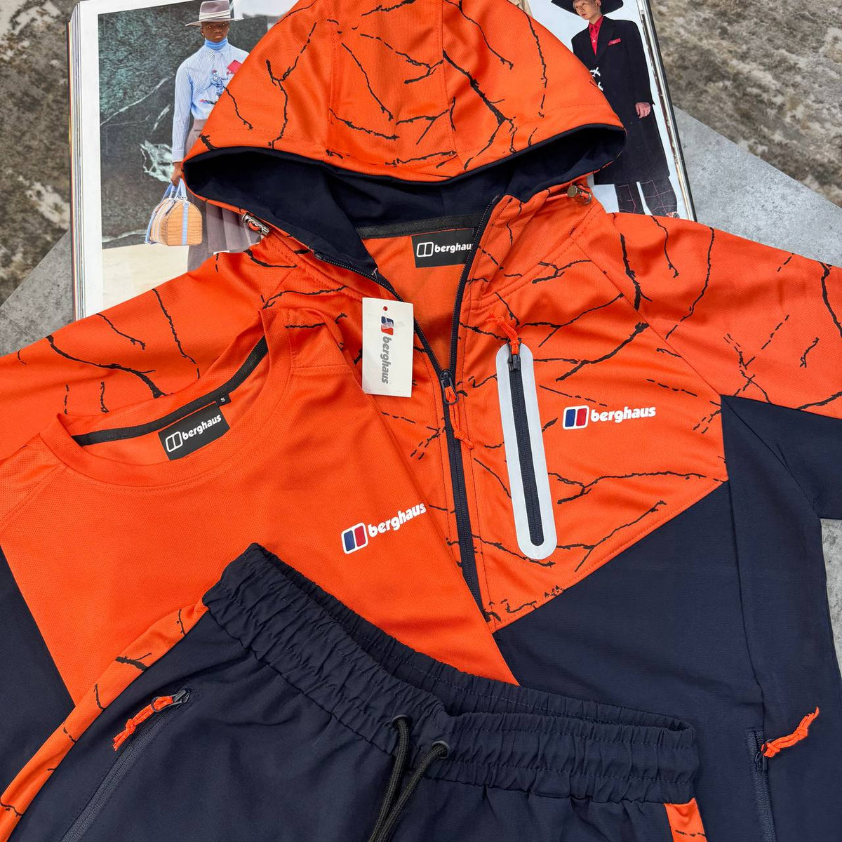 Berghaus 3-Piece Full Zip Tracksuit Set Mens UK Reps Premium Quality