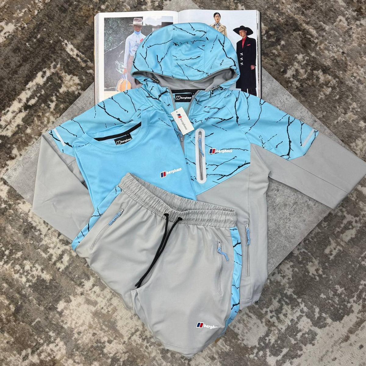Berghaus 3-Piece Full Zip Tracksuit Set Mens UK Reps Premium Quality