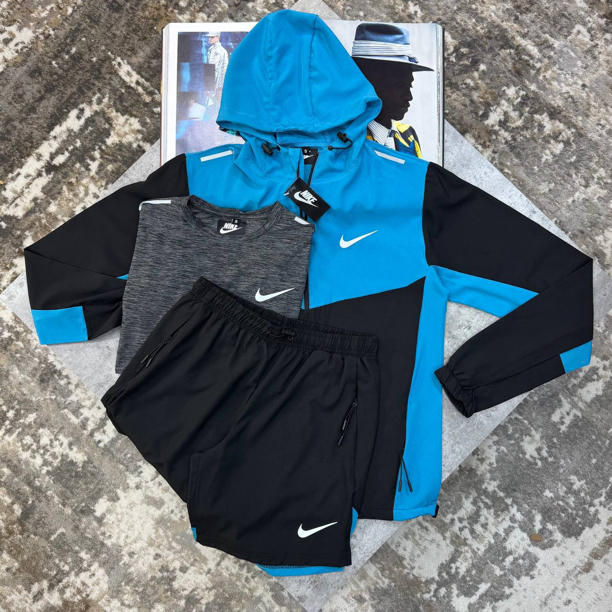 Nike Windrunner Miler 3-Piece Gym Set Mens UK Reps Premium Quality