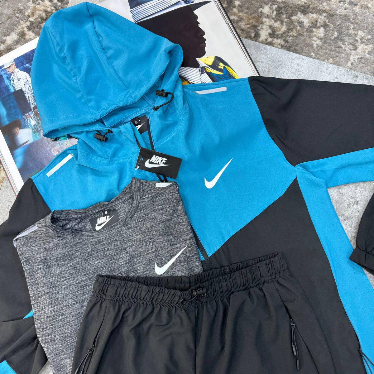 Nike Windrunner Miler 3-Piece Gym Set Mens UK Reps Premium Quality