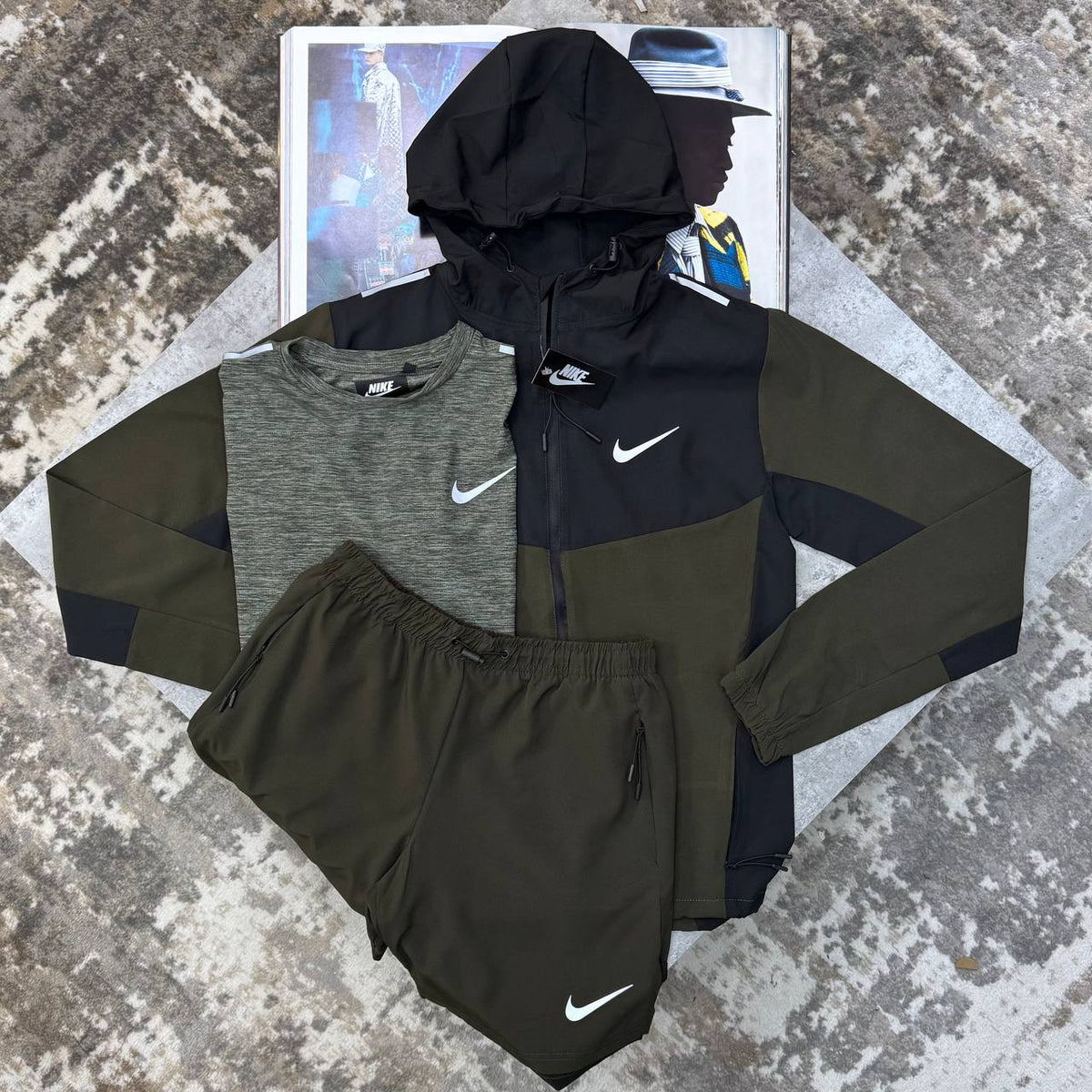 Nike Windrunner Miler 3-Piece Gym Set Mens UK Reps Premium Quality