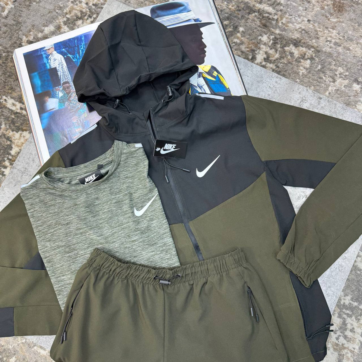Nike Windrunner Miler 3-Piece Gym Set Mens UK Reps Premium Quality