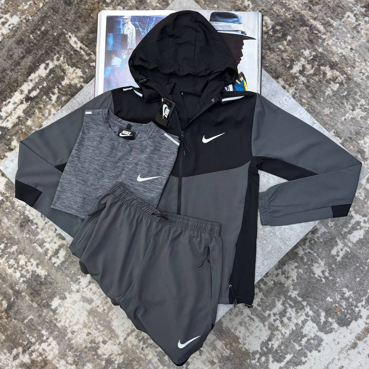 Nike Windrunner Miler 3-Piece Gym Set Mens UK Reps Premium Quality