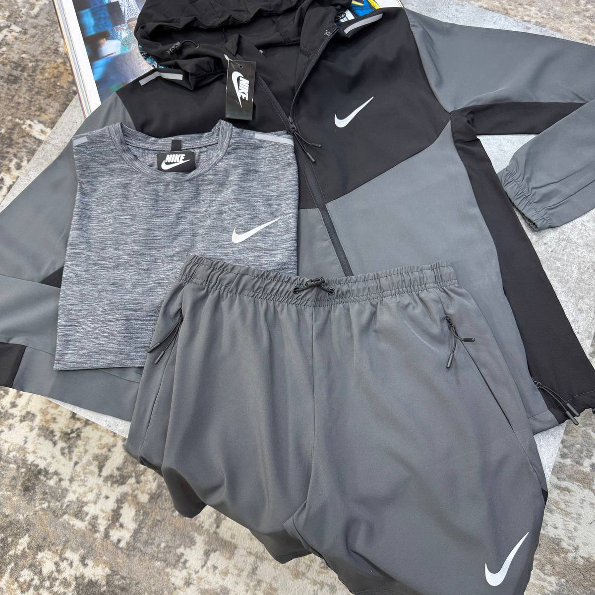 Nike Windrunner Miler 3-Piece Gym Set Mens UK Reps Premium Quality