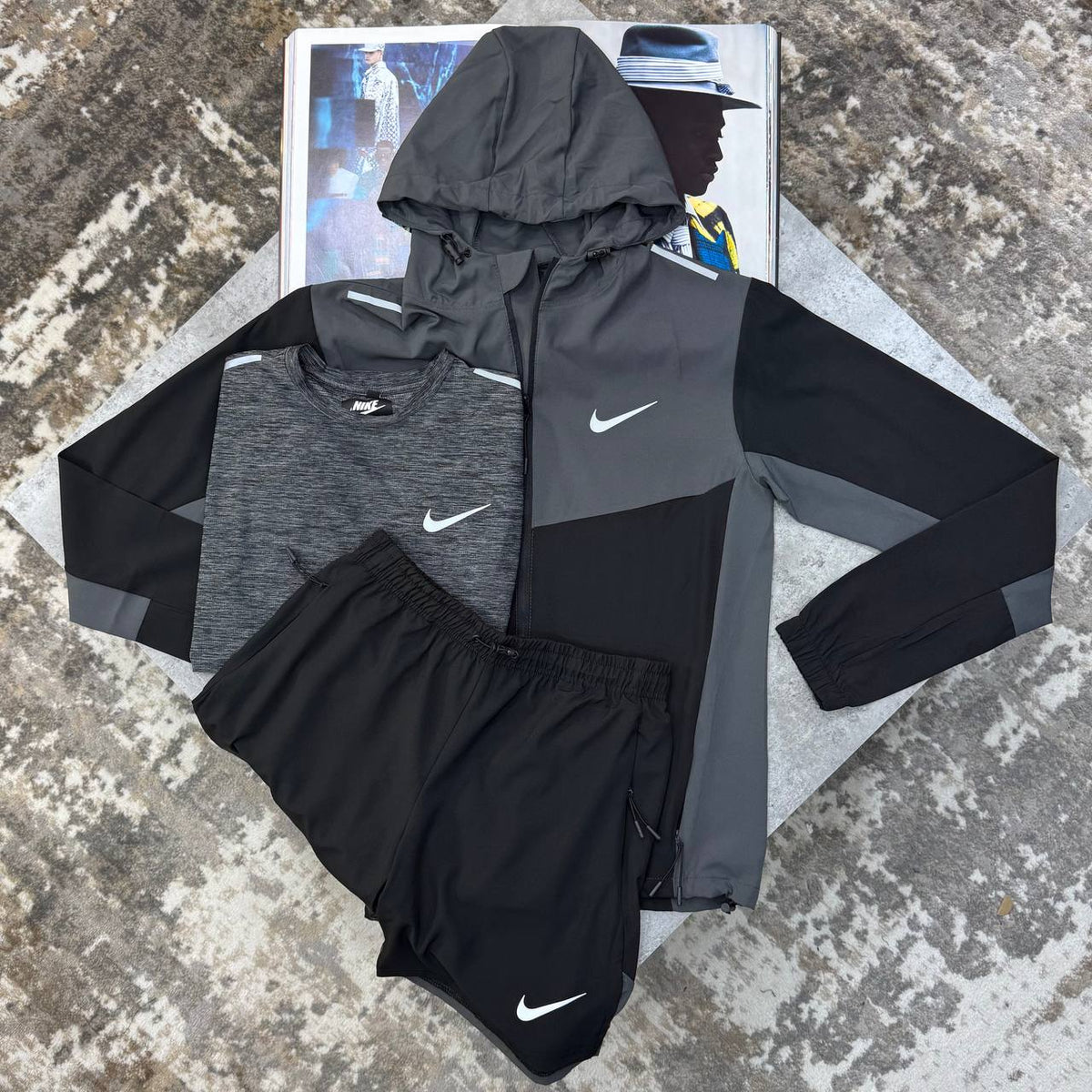 Nike Windrunner Miler 3-Piece Gym Set Mens UK Reps Premium Quality