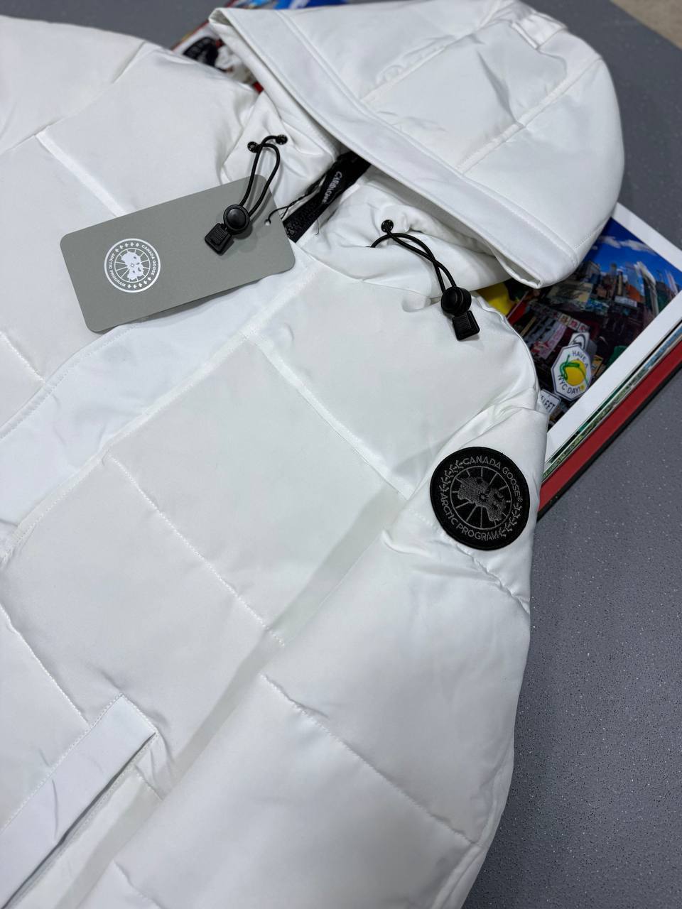 Canada Goose MacMillan Parka Black Label Jacket Mens in White Best Sale UK Reps AAA Quality