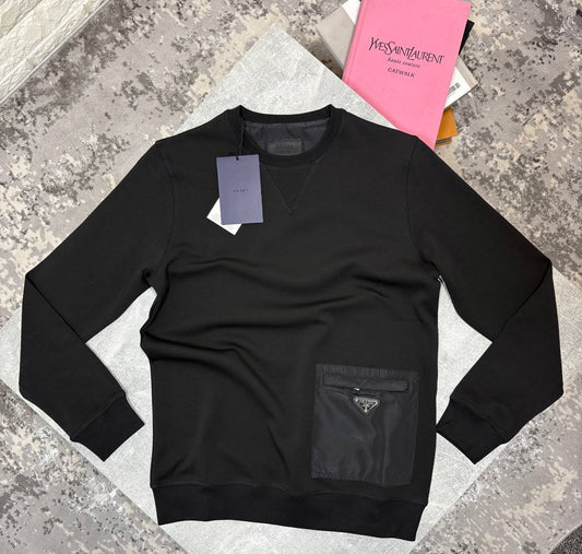 Prada Men's Designer Technical Jumpers in 2 Colors Best Sale UK Reps AAA Quality