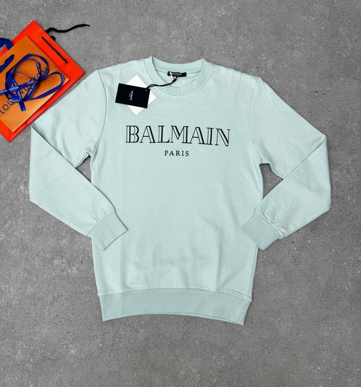 Balmain Authentic Logo Crewneck Printed Sweatshirts in Multiple Colors UK Reps AAA Quality