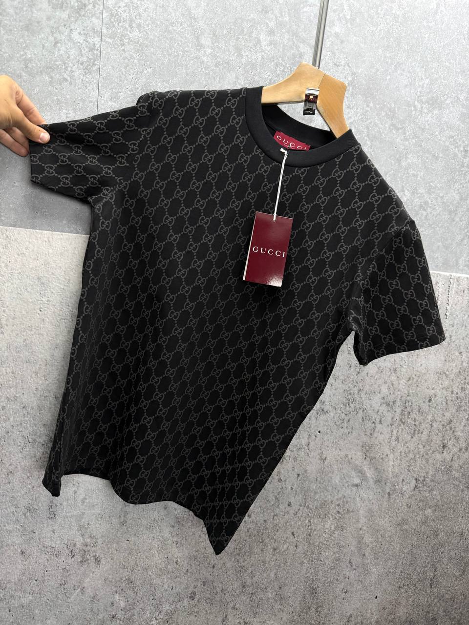 Gucci Mens Knitted Cotton Short Sleeve T-Shirts in 2 Colors UK Reps AAA Quality