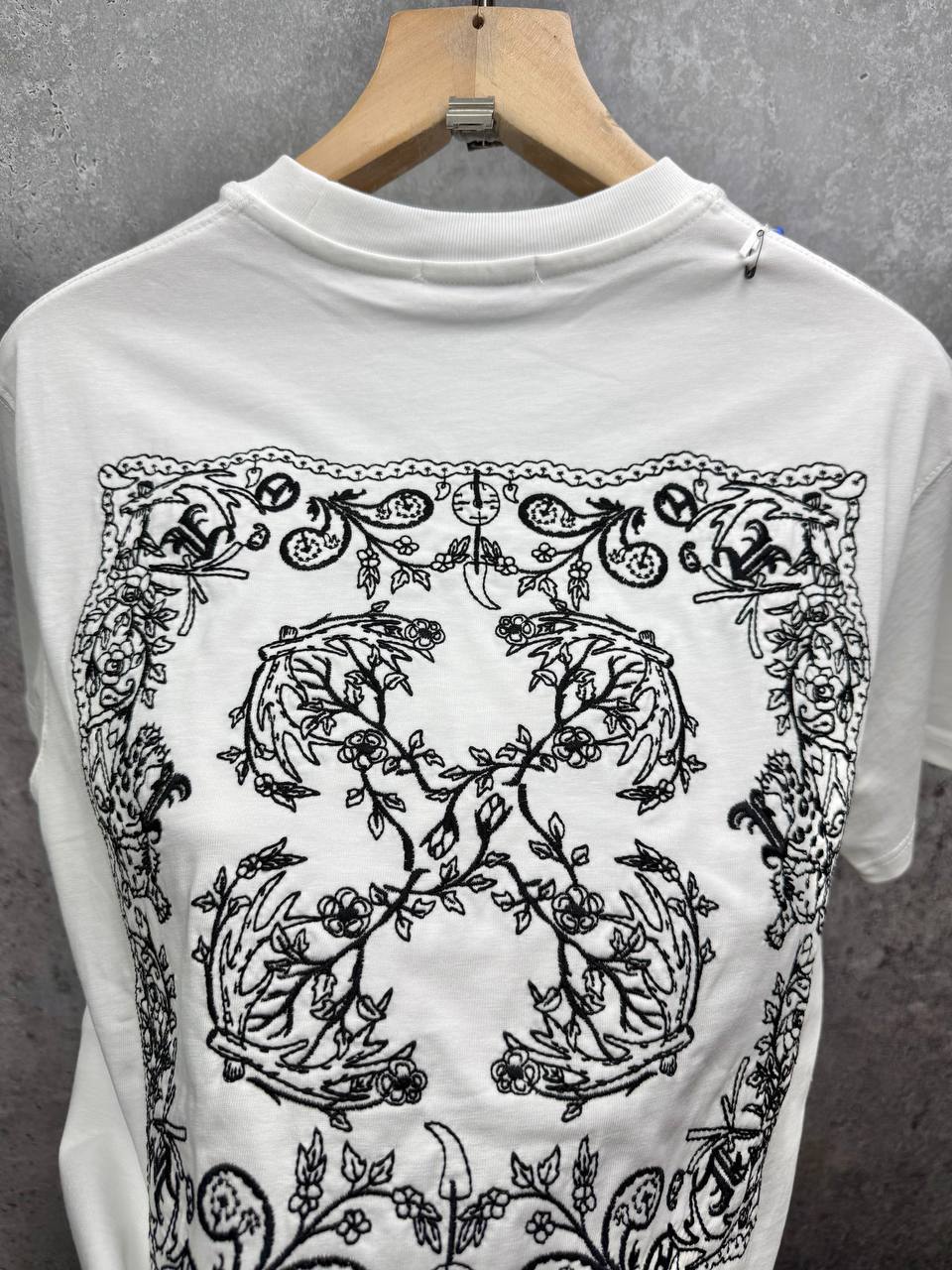 Off-White Skate-Fit Tatto Bandana Embroidered T-Shirts Mens in Multiple Colors UK Reps AAA Quality