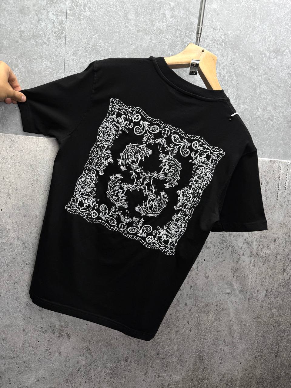 Off-White Skate-Fit Tatto Bandana Embroidered T-Shirts Mens in Multiple Colors UK Reps AAA Quality