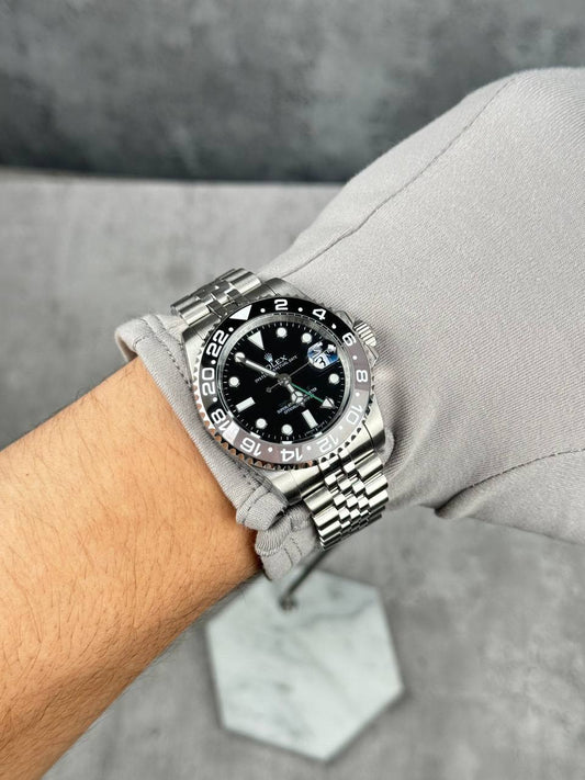 Rolex GMT-Master II "Bruce Wayne" Steel Black & Grey Mens Watches UK Reps AAA Quality