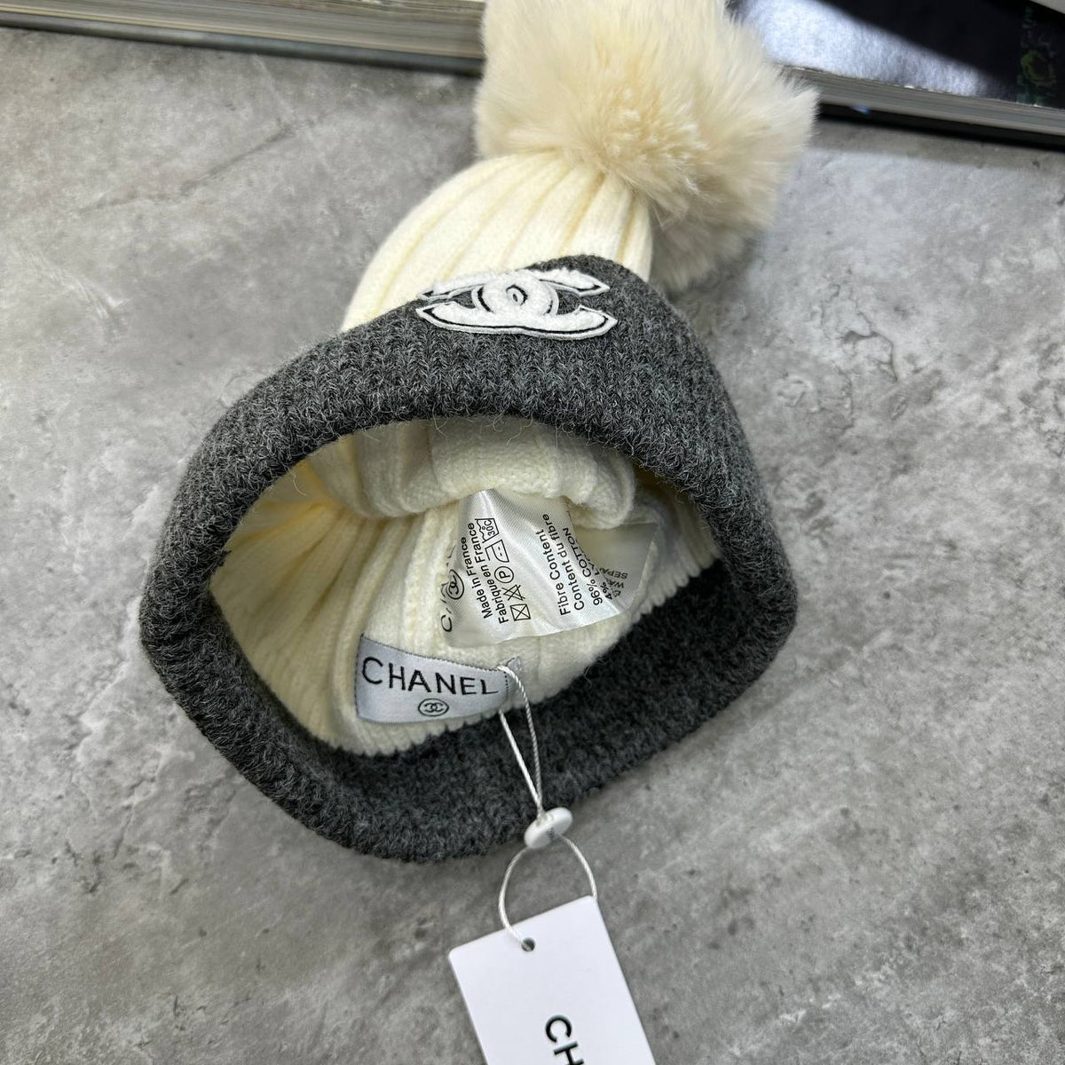 Chanel Classic Vertical Ribbed Beanie UK Reps Premium Quality